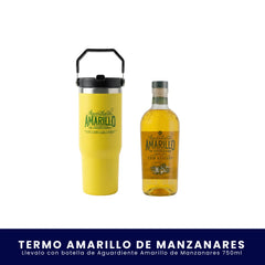 Kit Termo Edición Especial Amarillo + Aguardiente Amarillo