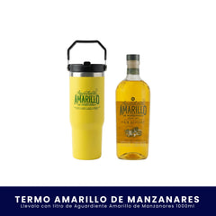 Kit Termo Edición Especial Amarillo + Aguardiente Amarillo