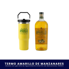 Kit Termo Edición Especial Amarillo + Aguardiente Amarillo
