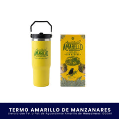 Kit Termo Edición Especial Amarillo + Aguardiente Amarillo