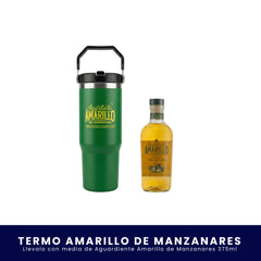 Kit Termo Edición Especial Amarillo + Aguardiente Amarillo