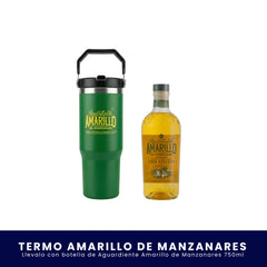 Kit Termo Edición Especial Amarillo + Aguardiente Amarillo