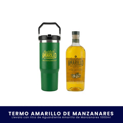 Kit Termo Edición Especial Amarillo + Aguardiente Amarillo