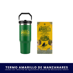 Kit Termo Edición Especial Amarillo + Aguardiente Amarillo