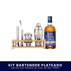 Kit Bartender Plateado