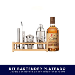 Kit Bartender Plateado