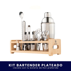 Kit Bartender Plateado