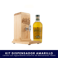 Kit Dispensador Aguardiente Amarillo