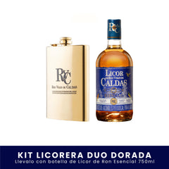 Kit Licorera Duo Dorada