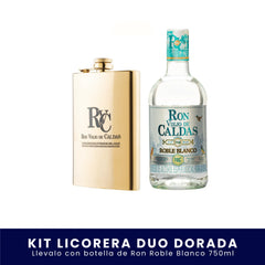 Kit Licorera Duo Dorada