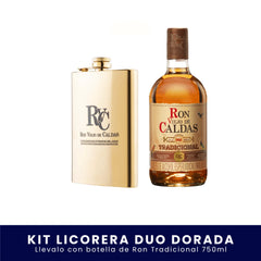 Kit Licorera Duo Dorada