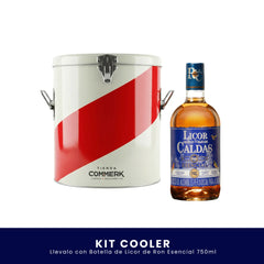 Kit Cooler Tienda Commerk | Ron o Aguardiente 750 ml a elección