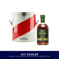 Kit Cooler Tienda Commerk | Ron o Aguardiente 750 ml a elección
