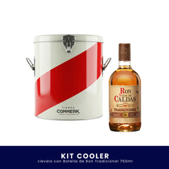 Kit Cooler Tienda Commerk | Ron o Aguardiente 750 ml a elección