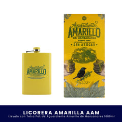 Kit Licorera Amarilla Aguardiente Amarillo de Manzanares