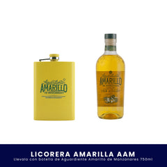 Kit Licorera Amarilla Aguardiente Amarillo de Manzanares