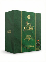 Estuche Ron Viejo de Caldas Gran Reserva 15 Años + 2 Copas Riedel 750 ml