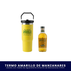 Kit Termo Edición Especial Amarillo + Aguardiente Amarillo