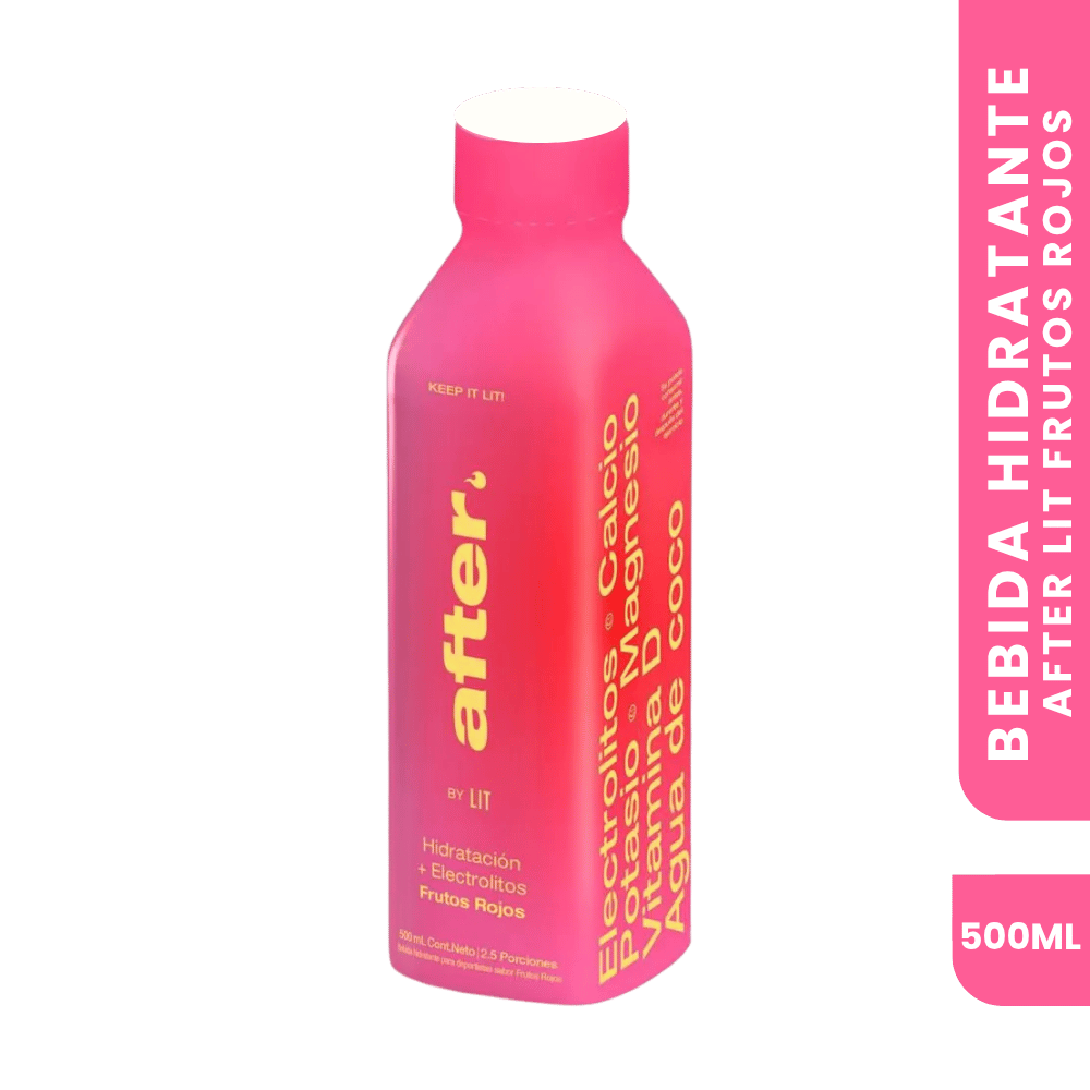 After Frutos Rojos (500 ml) — Bebida hidratante
