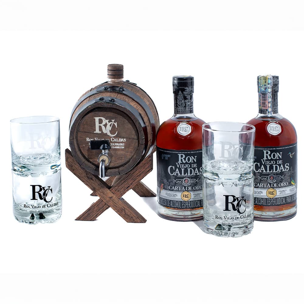 Kit Barril Añejo Carta de Oro