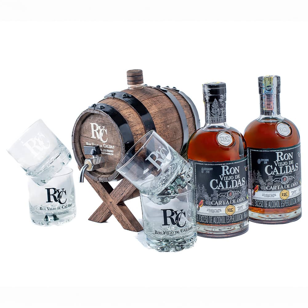 Kit Barril Añejo Carta de Oro