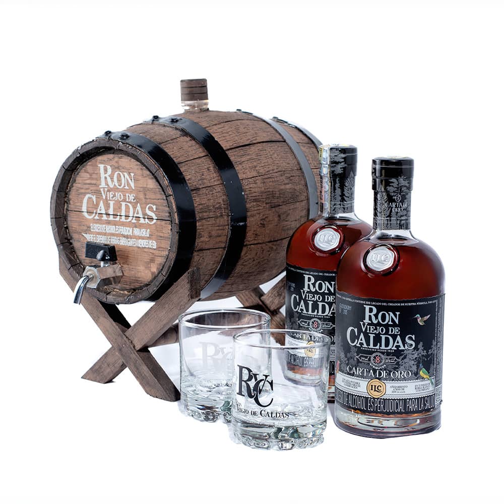 Kit Barril Añejo Carta de Oro