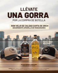Carta de Oro + Aguardiente Amarillo de Manarez + Gorra Gratis