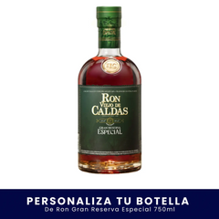 Botella de Ron Viejo de Caldas 750ml Etiqueta personalizable