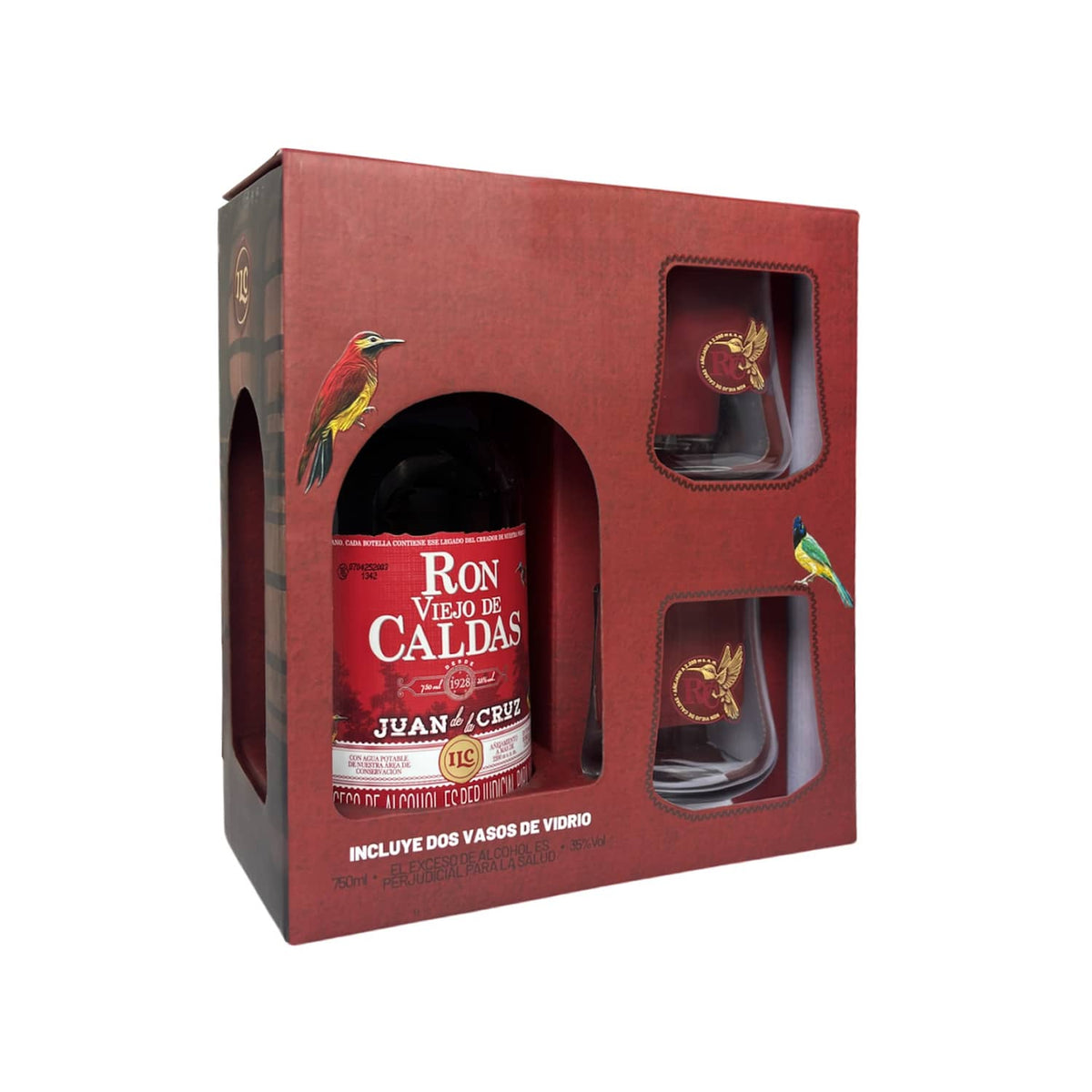 Juan de la Cruz + 2 Vasos Gratis | Edición Limitada Ron Viejo de Caldas