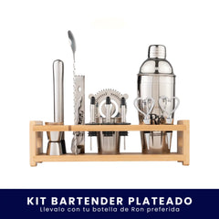 Kit Bartender Plateado