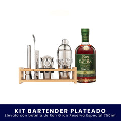Kit Bartender Plateado