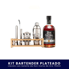 Kit Bartender Plateado