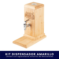 Kit Dispensador Aguardiente Amarillo