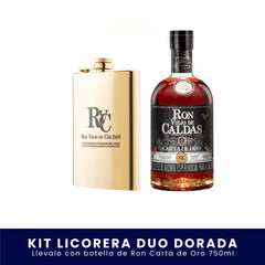 Kit Licorera Duo Dorada