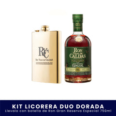 Kit Licorera Duo Dorada