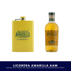 Kit Licorera Amarilla Aguardiente Amarillo de Manzanares