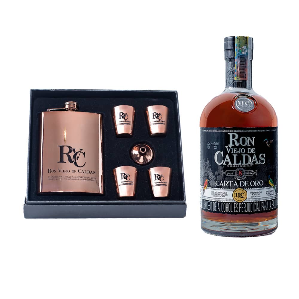 Arma Tu Kit: Kit Ronera 4 Copas Palo de Rosa + Botella 750ml