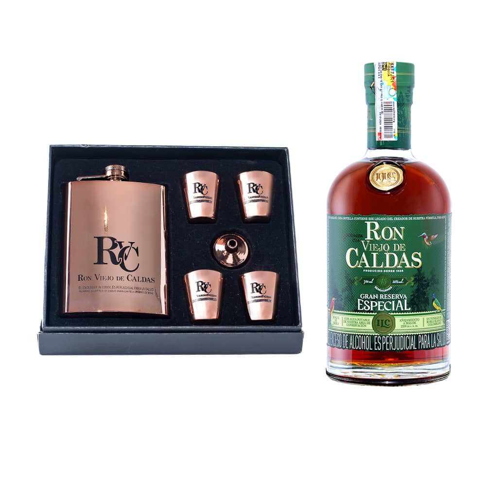 Arma Tu Kit: Kit Ronera 4 Copas Palo de Rosa + Botella 750ml