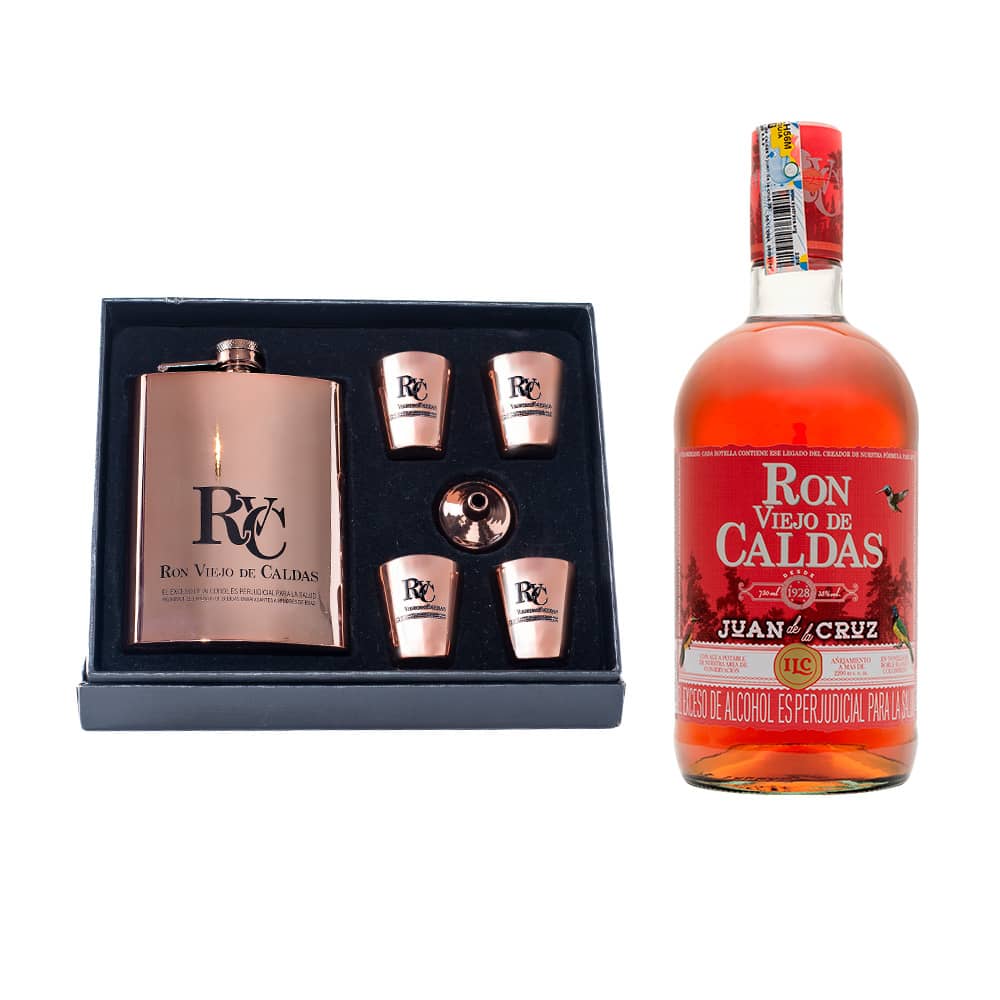 Arma Tu Kit: Kit Ronera 4 Copas Palo de Rosa + Botella 750ml