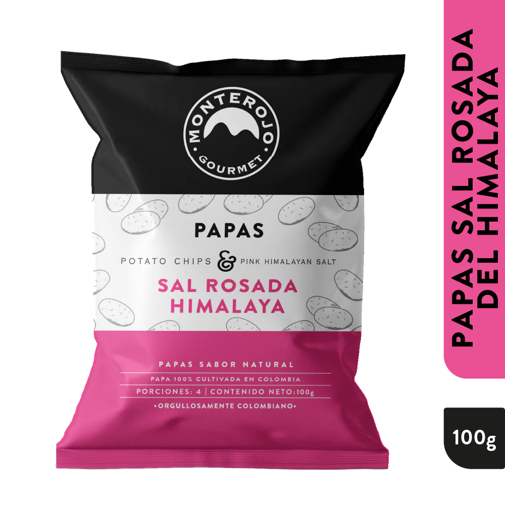 Papas MonteRojo Sal Rosada del Himalaya (100 g)
