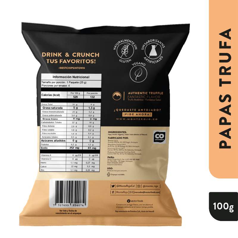 Papas MonteRojo x Hatsu Trufa (100 g)