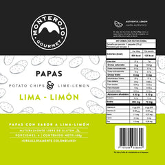 Papas MonteRojo Lima–Limón (100 g)