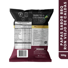 Papas MonteRojo de Ron Viejo de Caldas BBQ (100 g)