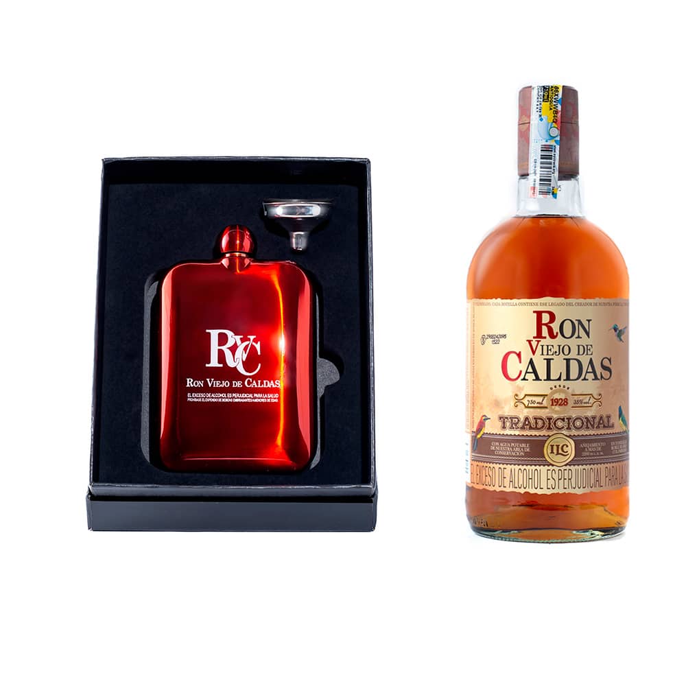 Arma Tu Kit: Ronera Roja con Embudo + Botella750 ml