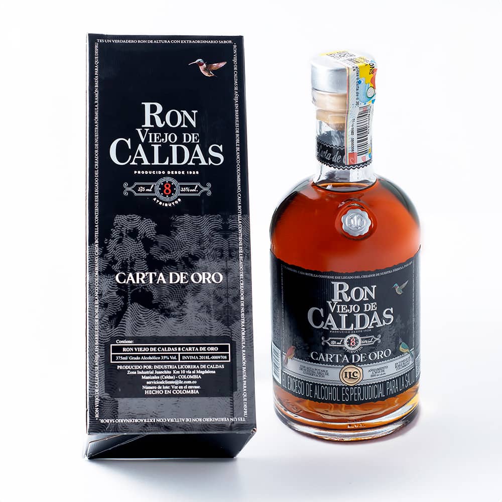 Ron Viejo de Caldas Carta de Oro 375ml